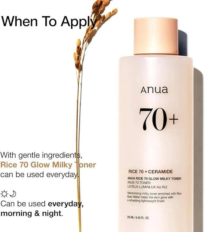 Anua Rice 70 Glow Milky Toner