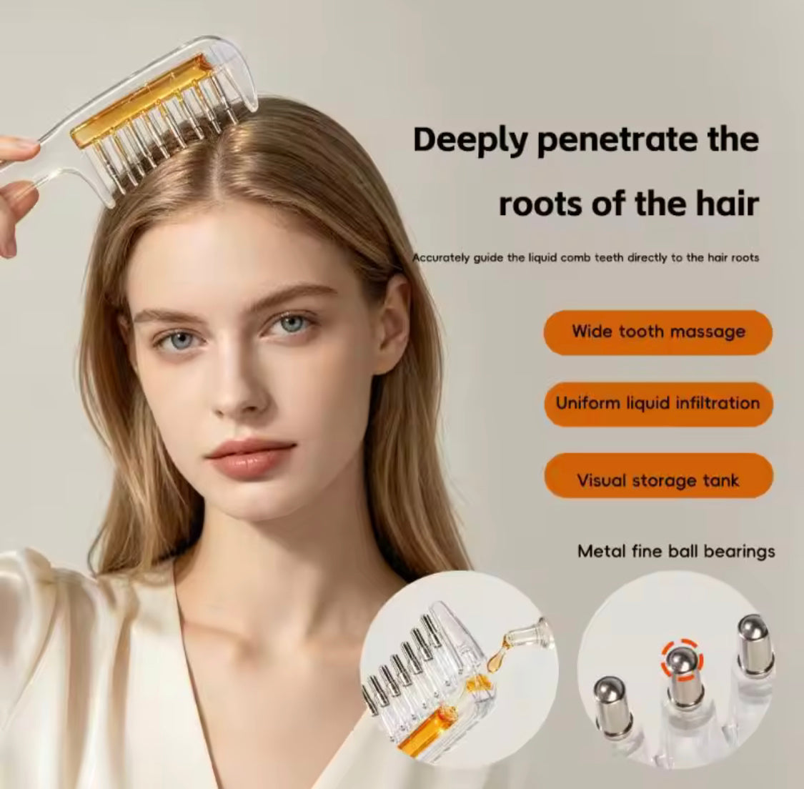 Transparent Hair Scalp Applicator Comb