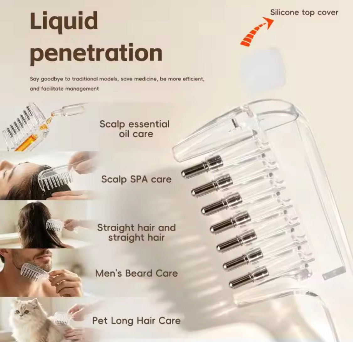 Transparent Hair Scalp Applicator Comb