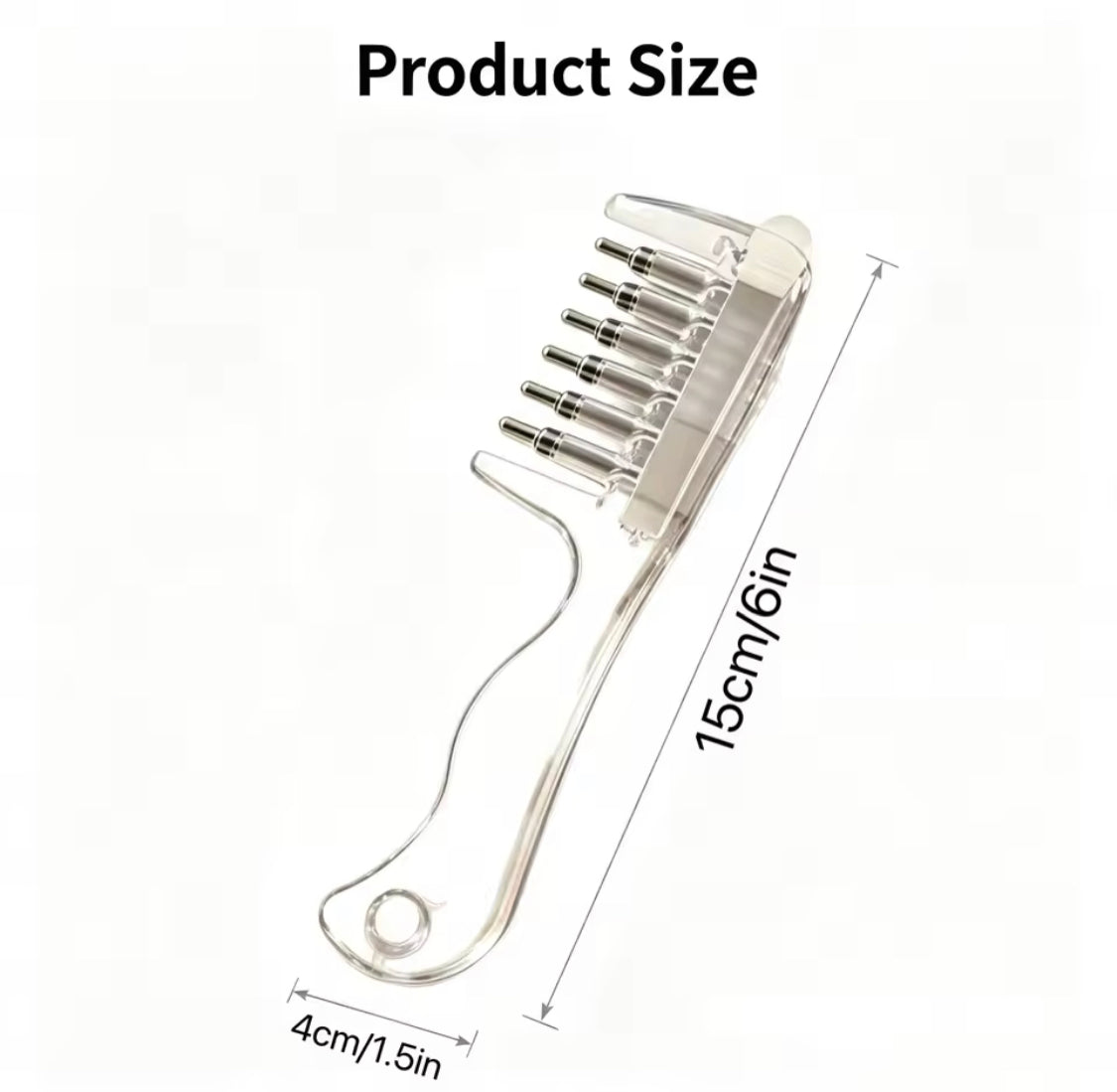 Transparent Hair Scalp Applicator Comb