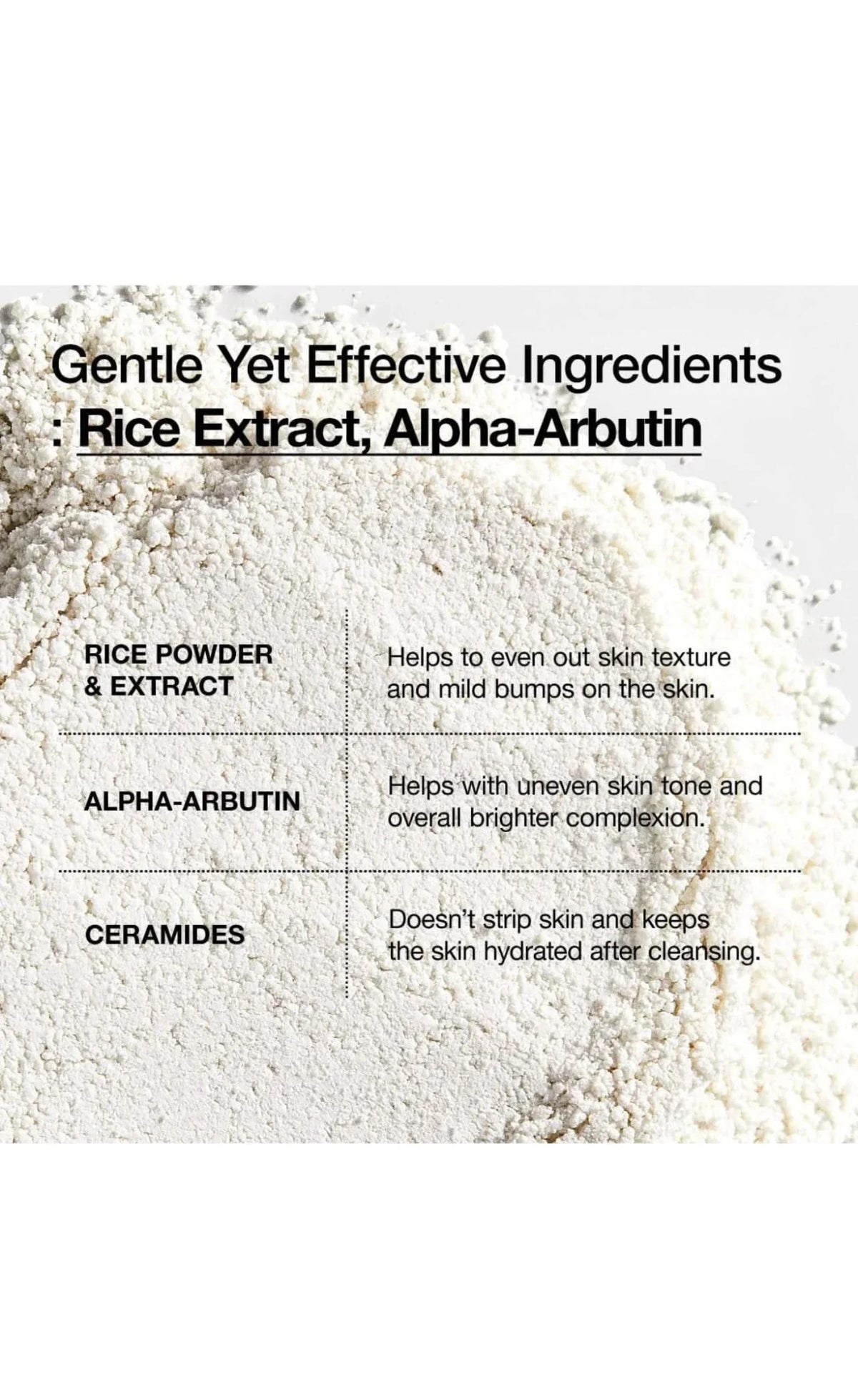 ANUA Rice Enzyme Brightening Cleansing Powder 40g